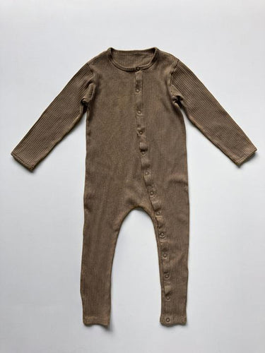 The Simple Folk Ribbed Pajama, Walnut